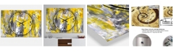 Design Art Designart Modern and Contemporary 3 Panels Metal Wall Clock
